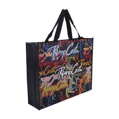 eco custom non woven laminated tote bags with custom printed logo