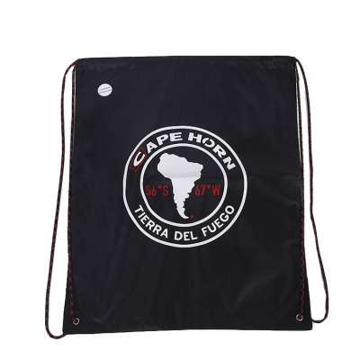 Personalized brand logo custom 100% Cotton backpack drawstring bags