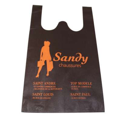 Original factory cheap vest shopping bag non woven w cut pouch bag