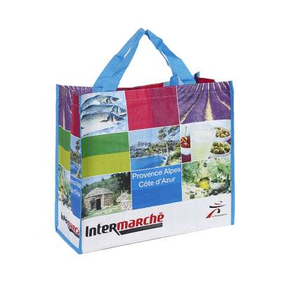 Promotional Cheap pp woven Eco-friendly reusable shopping bag