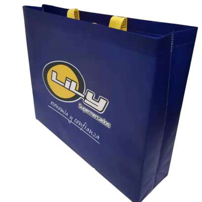 New style Cheap custom non woven tote bag ultrasonic wave bag