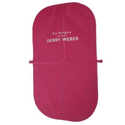 Breathable red personalised garment bag hanging clothes travel bag