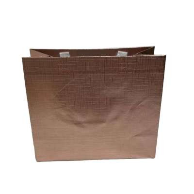 Exquisite metallic laminated non woven foldable eco tote bag