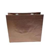 Exquisite metallic laminated non woven foldable eco tote bag