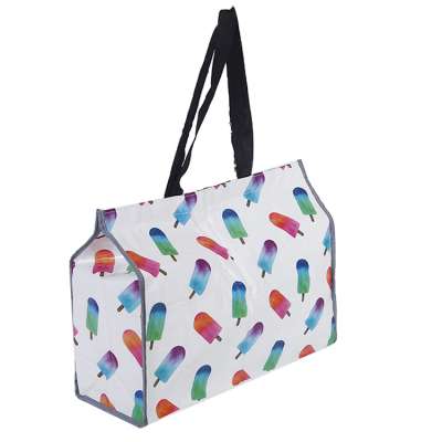 Custom logo printing eco-friendly insulated cooler tote thermal bag