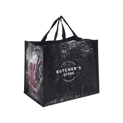 Customized logo Image PP Woven Bag Large reusable shopping bag