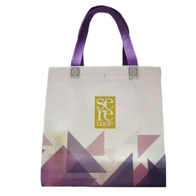 Custom design shopping promotional ultrasonic non woven tote bag