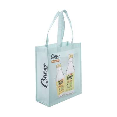 Factory Price supermarket shopping handle carry print non woven bag