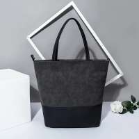 Custom High Quality Hot Popular US Large Women Waxed PU Leather Tote Bag