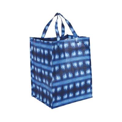 wholesale customized reusable printing tote pp woven bag for shopping