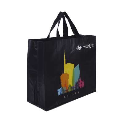 Custom logo promotional cheapest durable non woven tote shopping bags